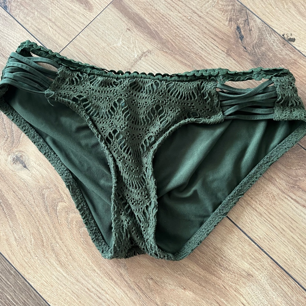 Becca Green Lace Bikini Bottom XS